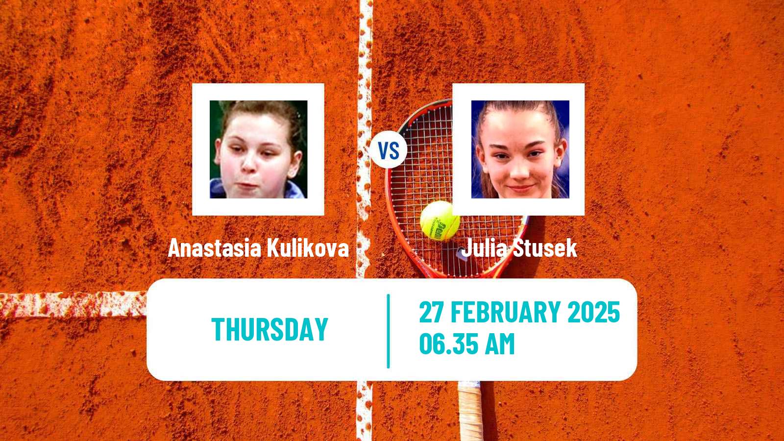 Tennis ITF W15 Leimen Women Anastasia Kulikova - Julia Stusek