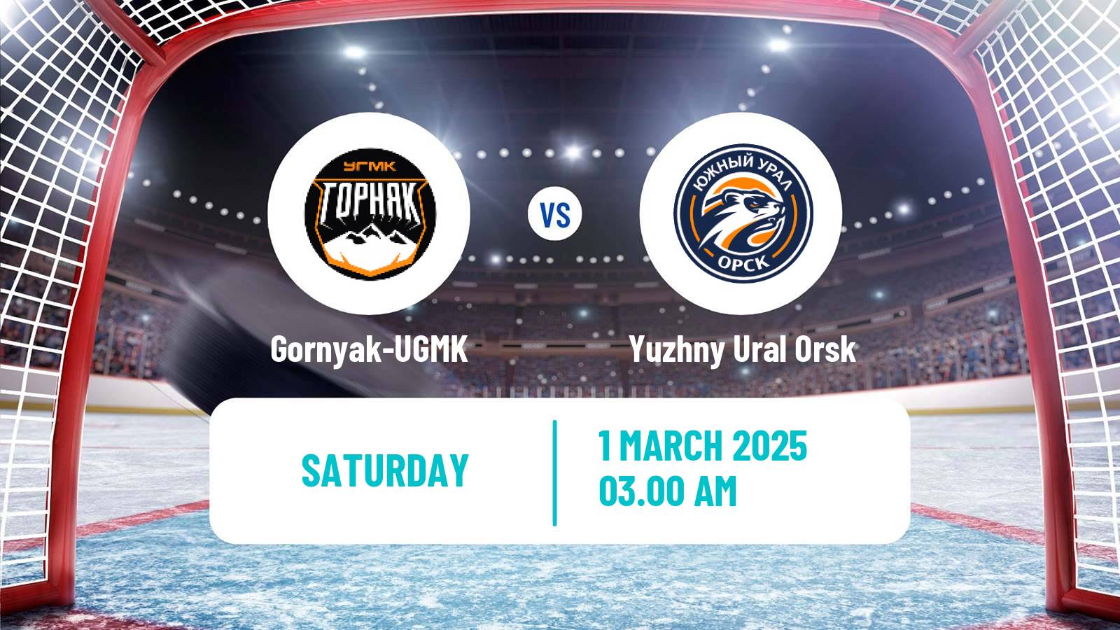 Hockey VHL Gornyak-UGMK - Yuzhny Ural Orsk