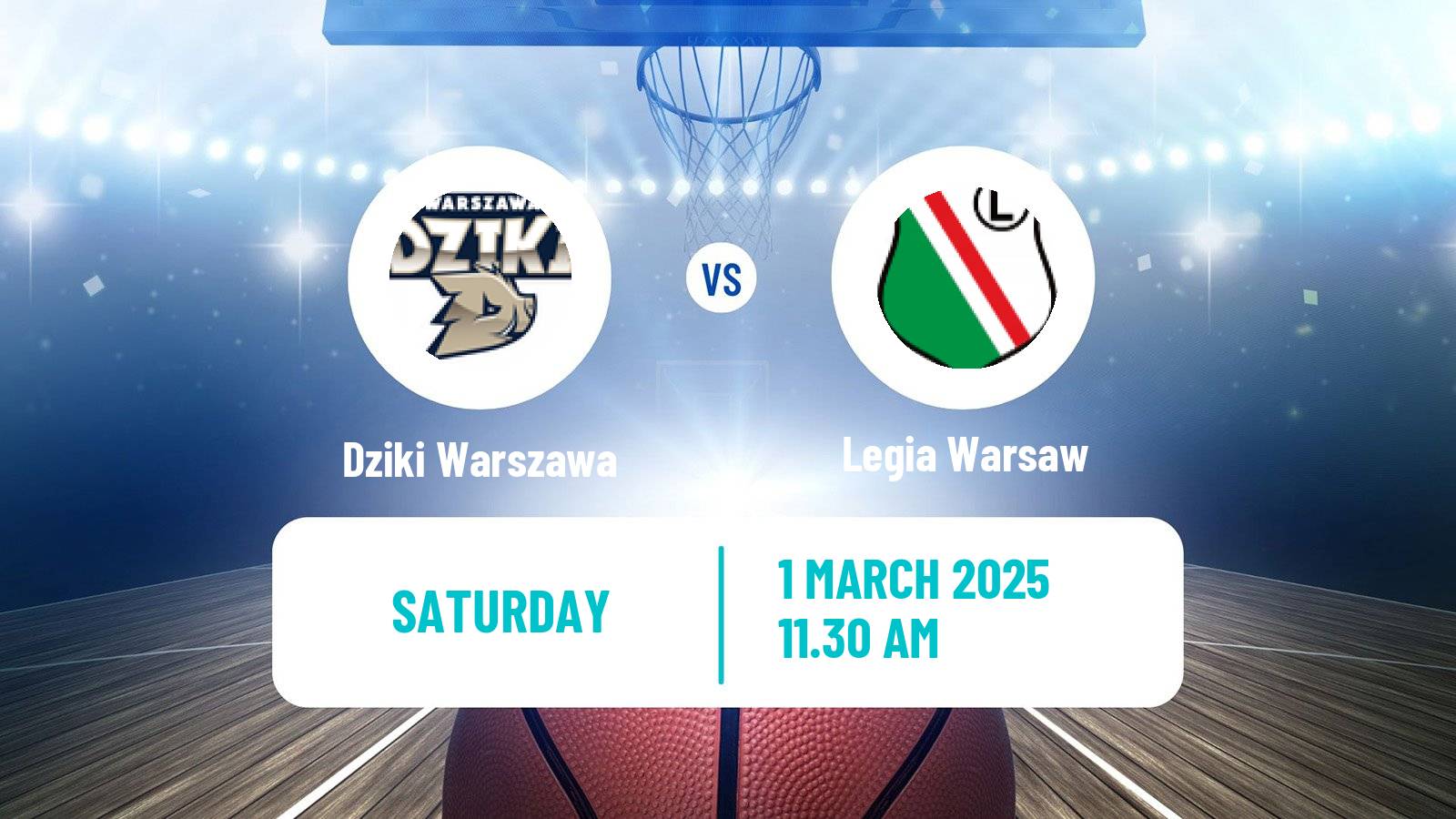 Basketball Polish Basket Liga Dziki Warszawa - Legia Warsaw