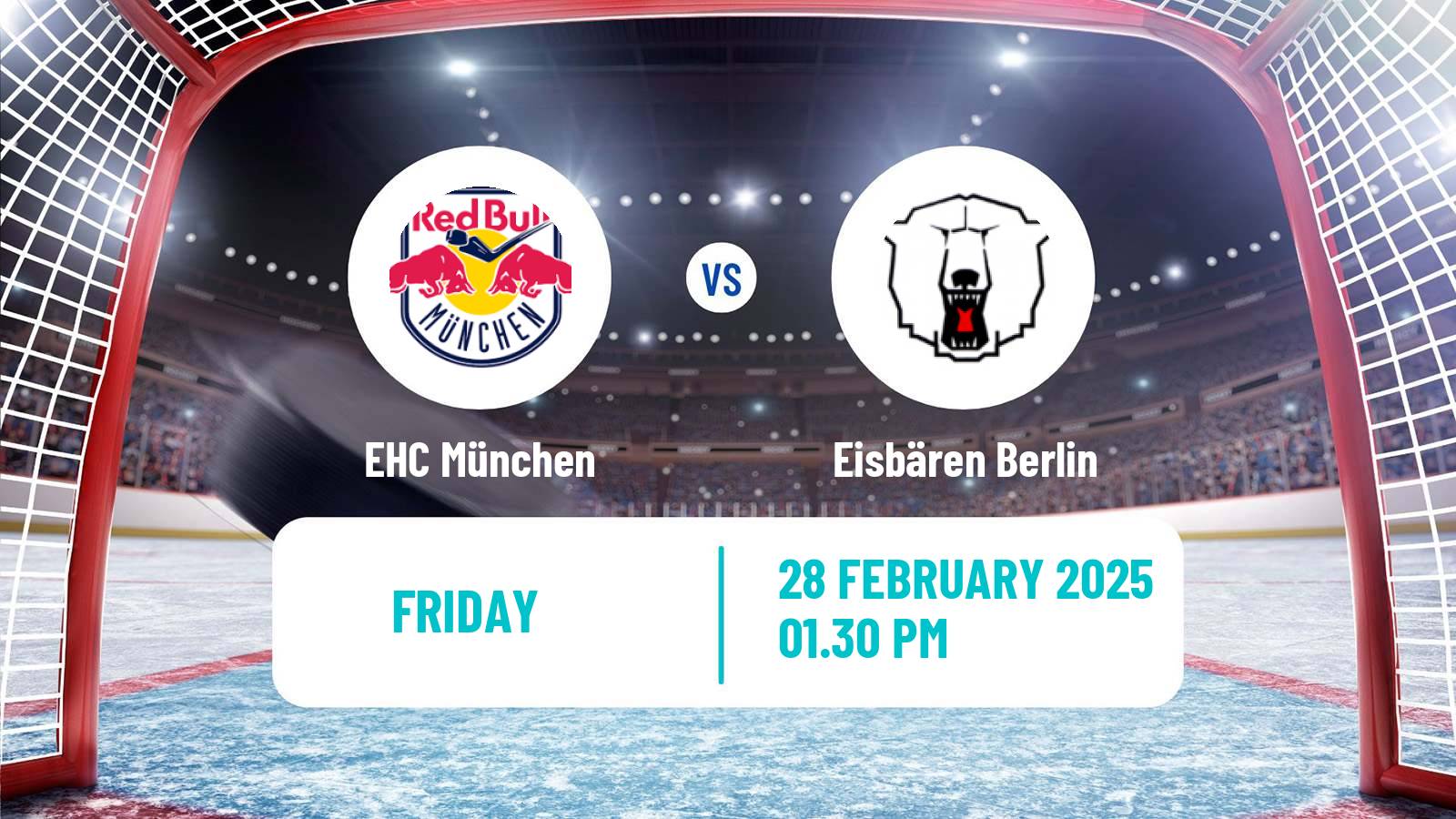 Hockey German Ice Hockey League EHC München - Eisbären Berlin