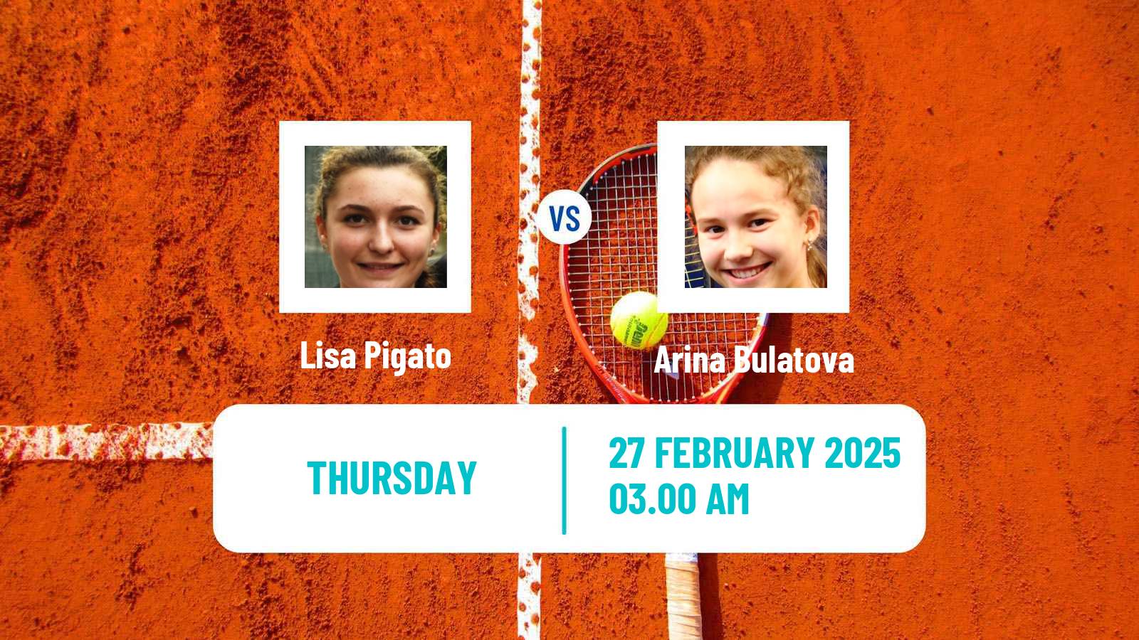 Tennis ITF W35 Antalya 3 Women Lisa Pigato - Arina Bulatova