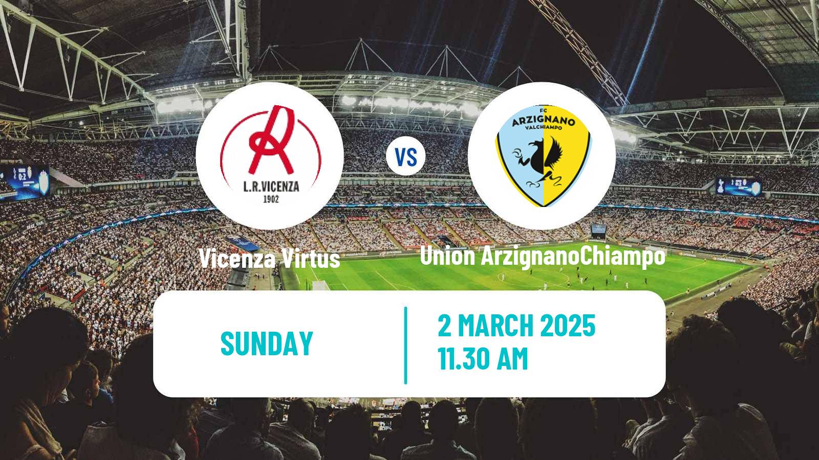 Soccer Italian Serie C Group A Vicenza Virtus - Union ArzignanoChiampo