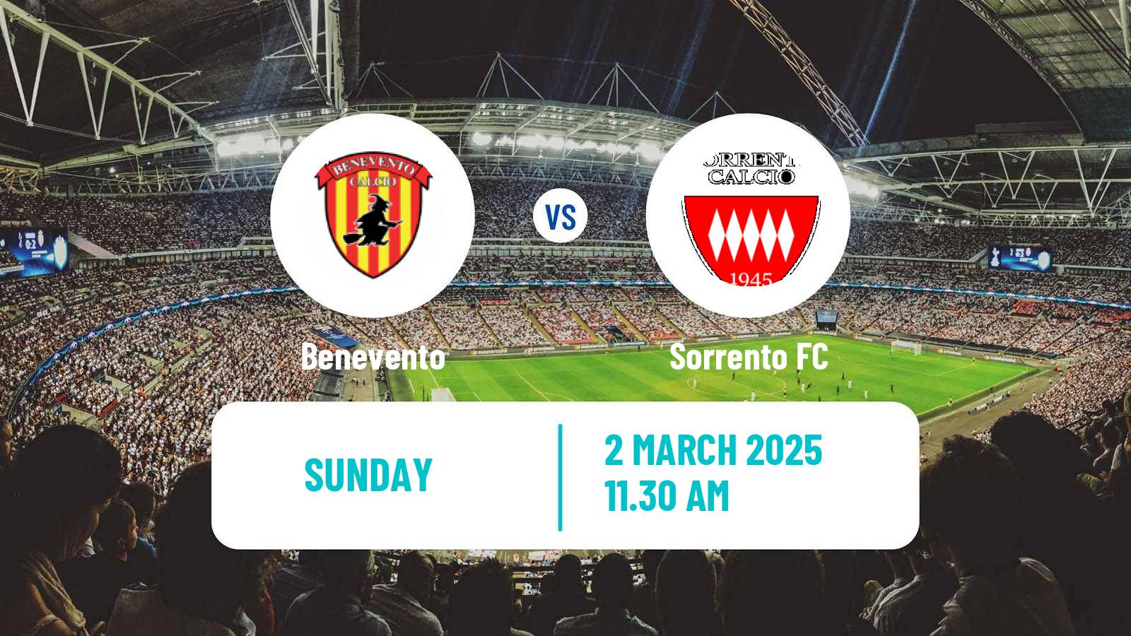 Soccer Italian Serie C Group C Benevento - Sorrento