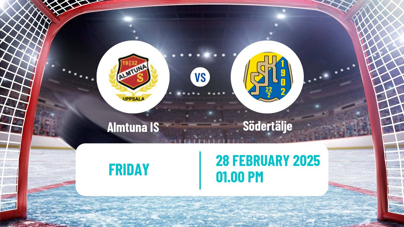 Hockey Swedish Hockey Allsvenskan Almtuna IS - Södertälje