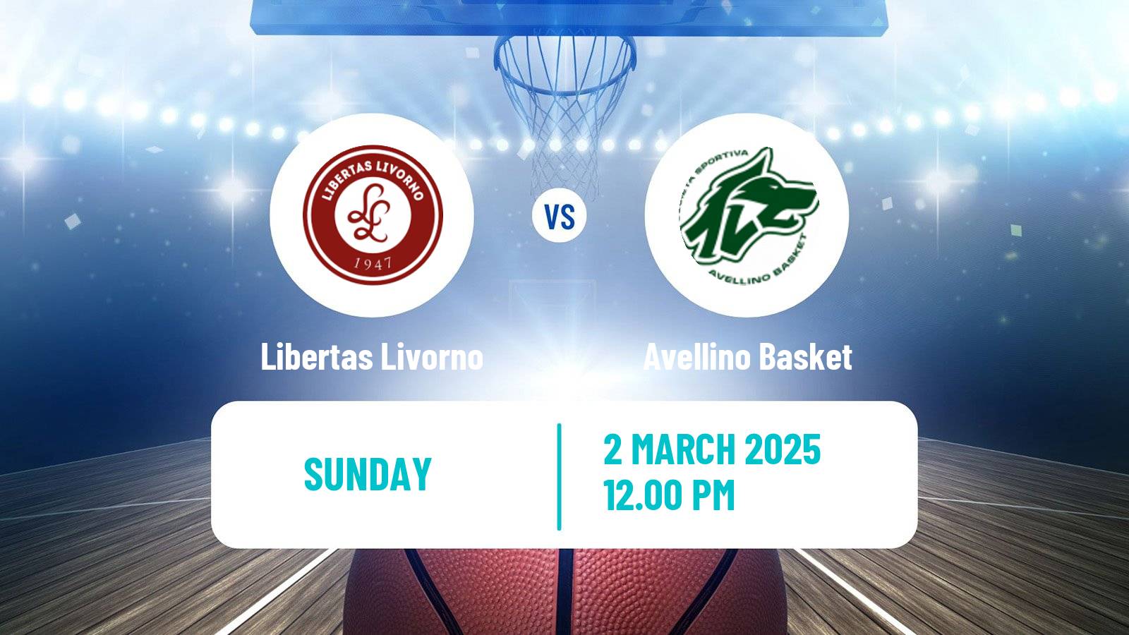Basketball Italian Serie A2 Basketball Libertas Livorno - Avellino Basket