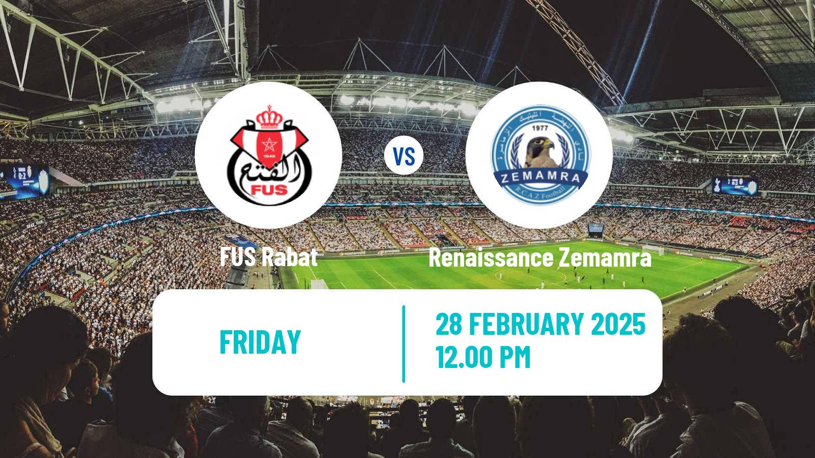 Soccer Moroccan Botola FUS Rabat - Renaissance Zemamra