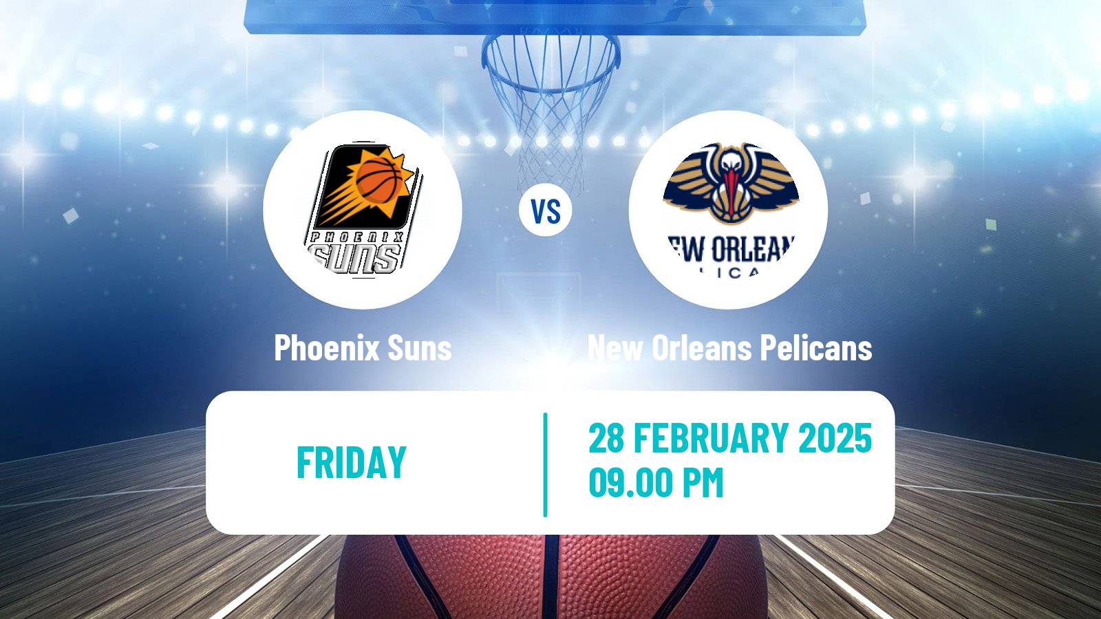 Basketball NBA Phoenix Suns - New Orleans Pelicans
