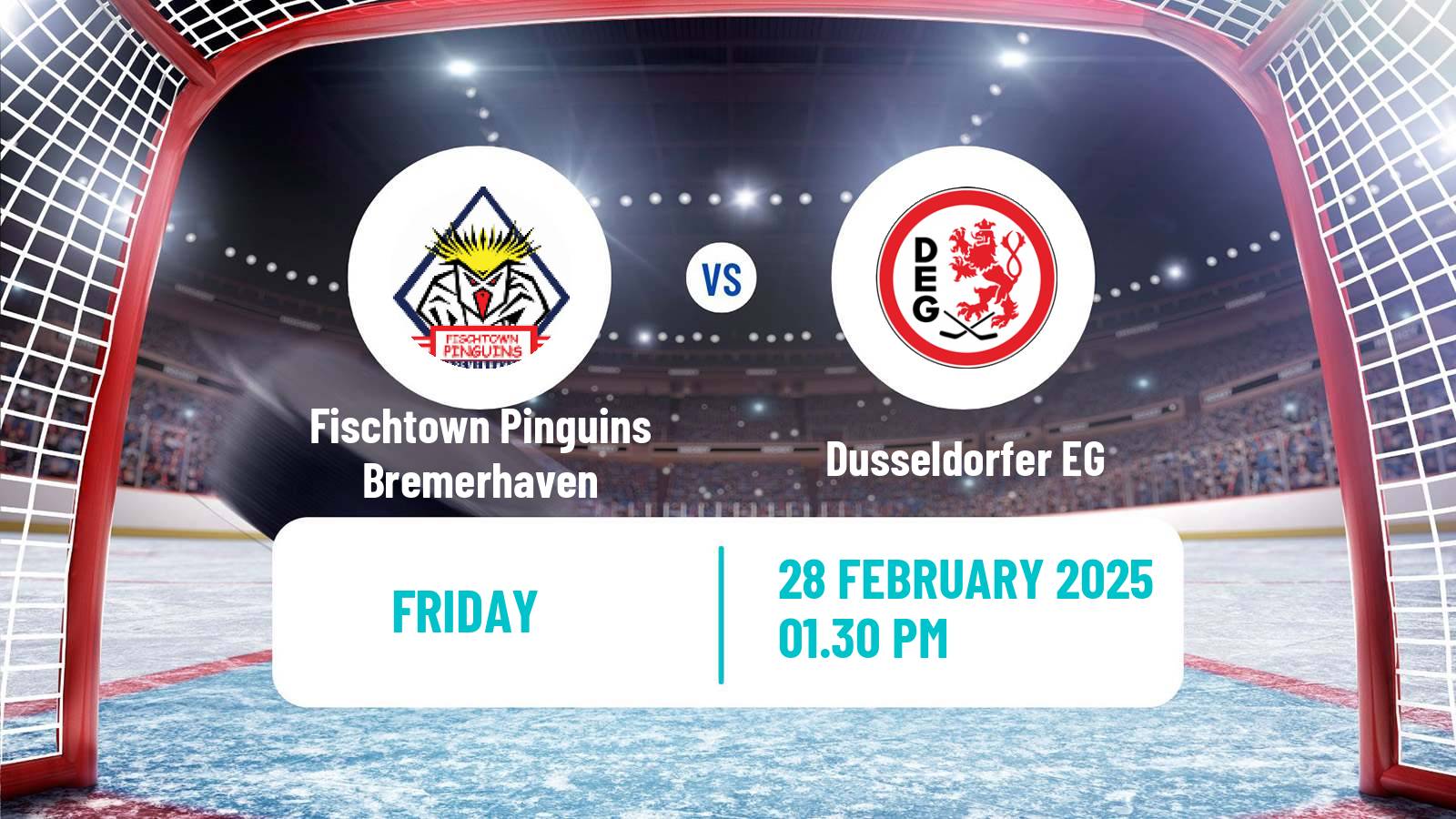 Hockey German Ice Hockey League Fischtown Pinguins Bremerhaven - Dusseldorfer EG