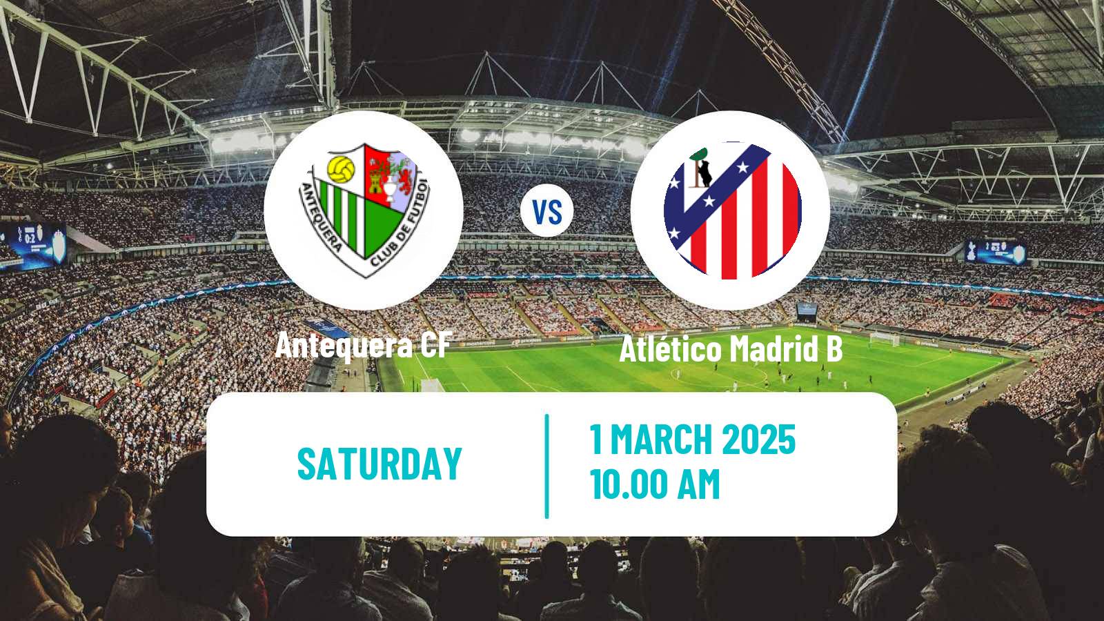 Soccer Spanish Primera RFEF Group 2 Antequera - Atlético Madrid B