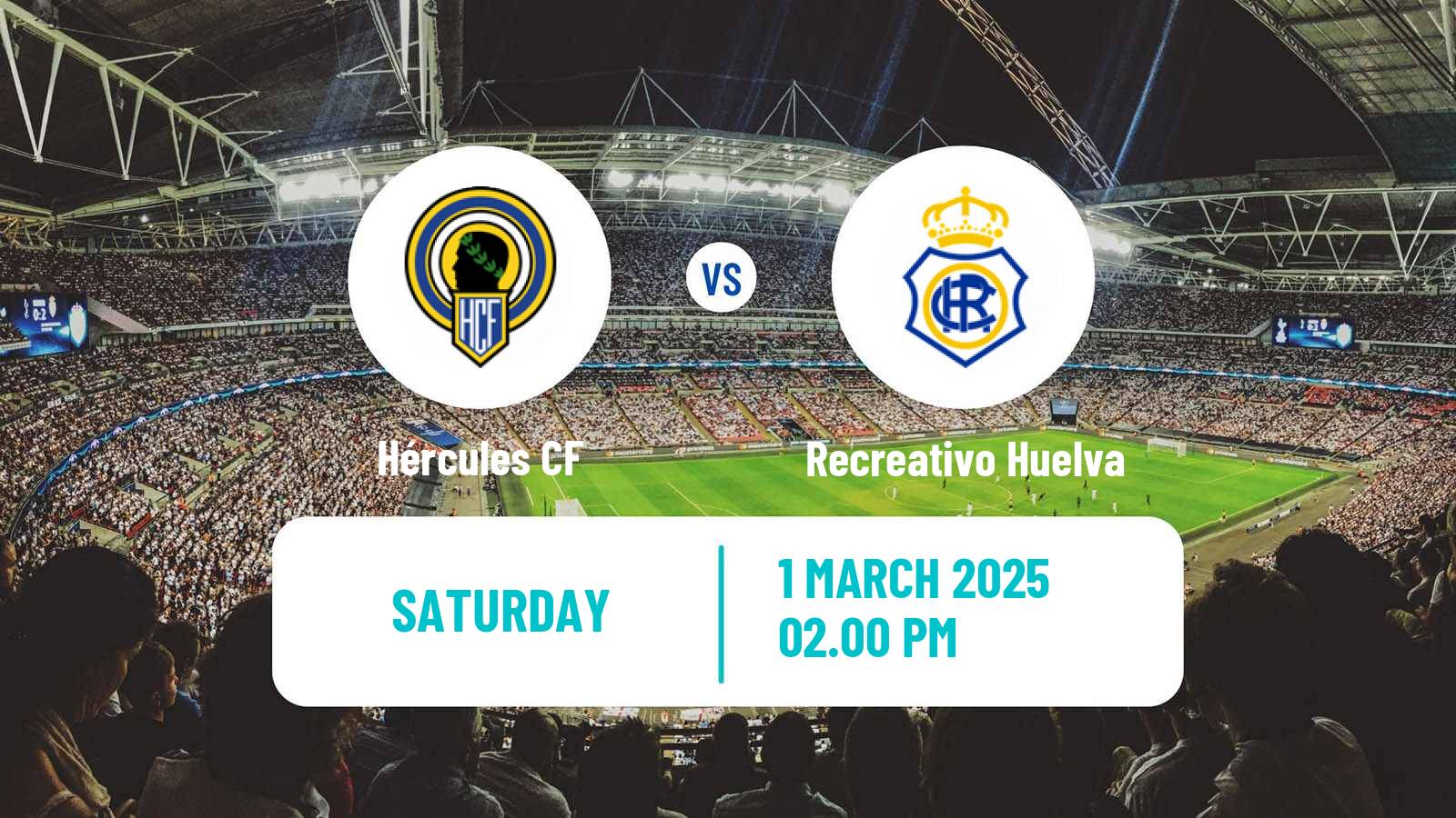Soccer Spanish Primera RFEF Group 2 Hércules - Recreativo Huelva