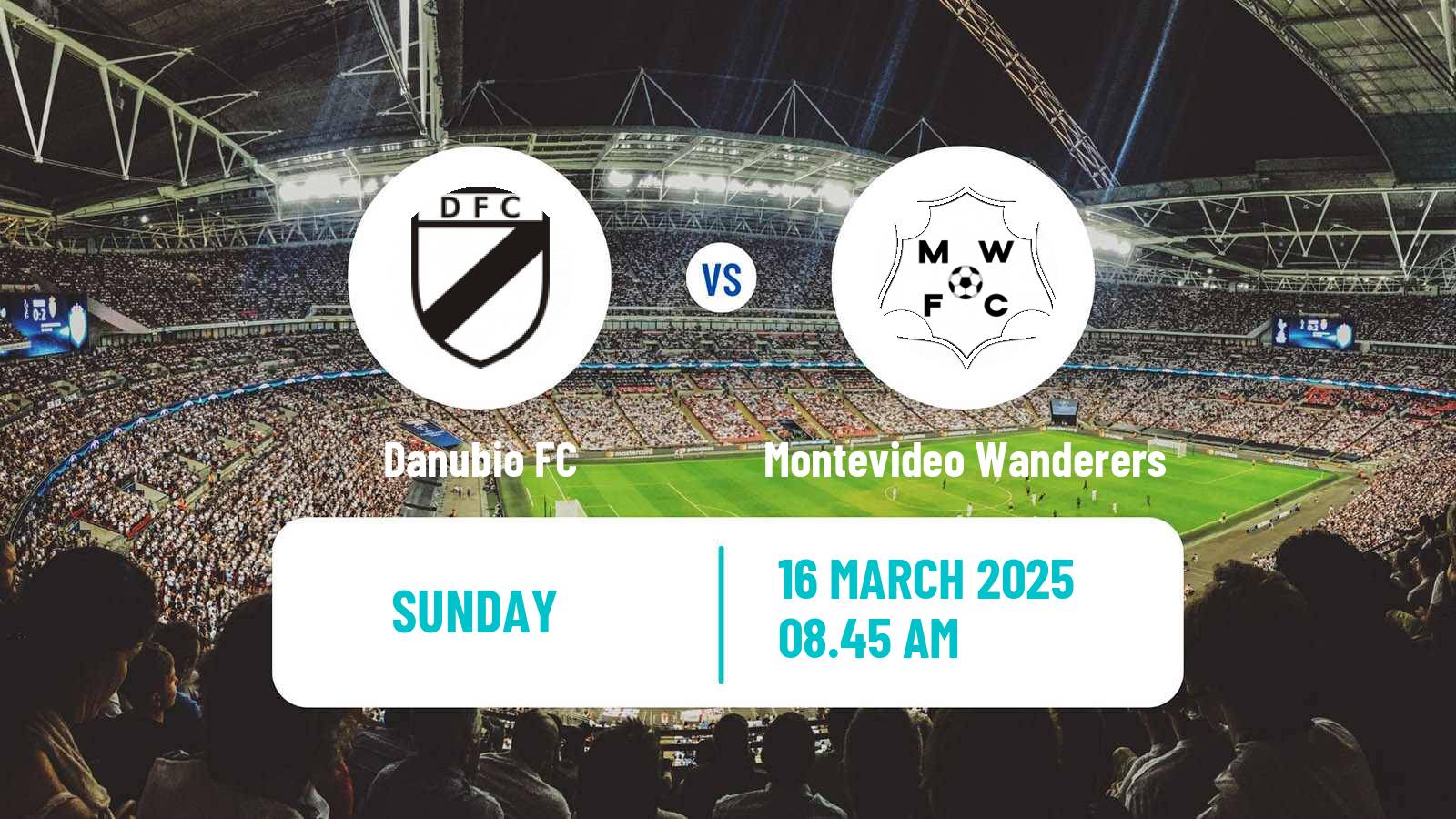 Soccer Uruguayan Primera Division Danubio - Montevideo Wanderers