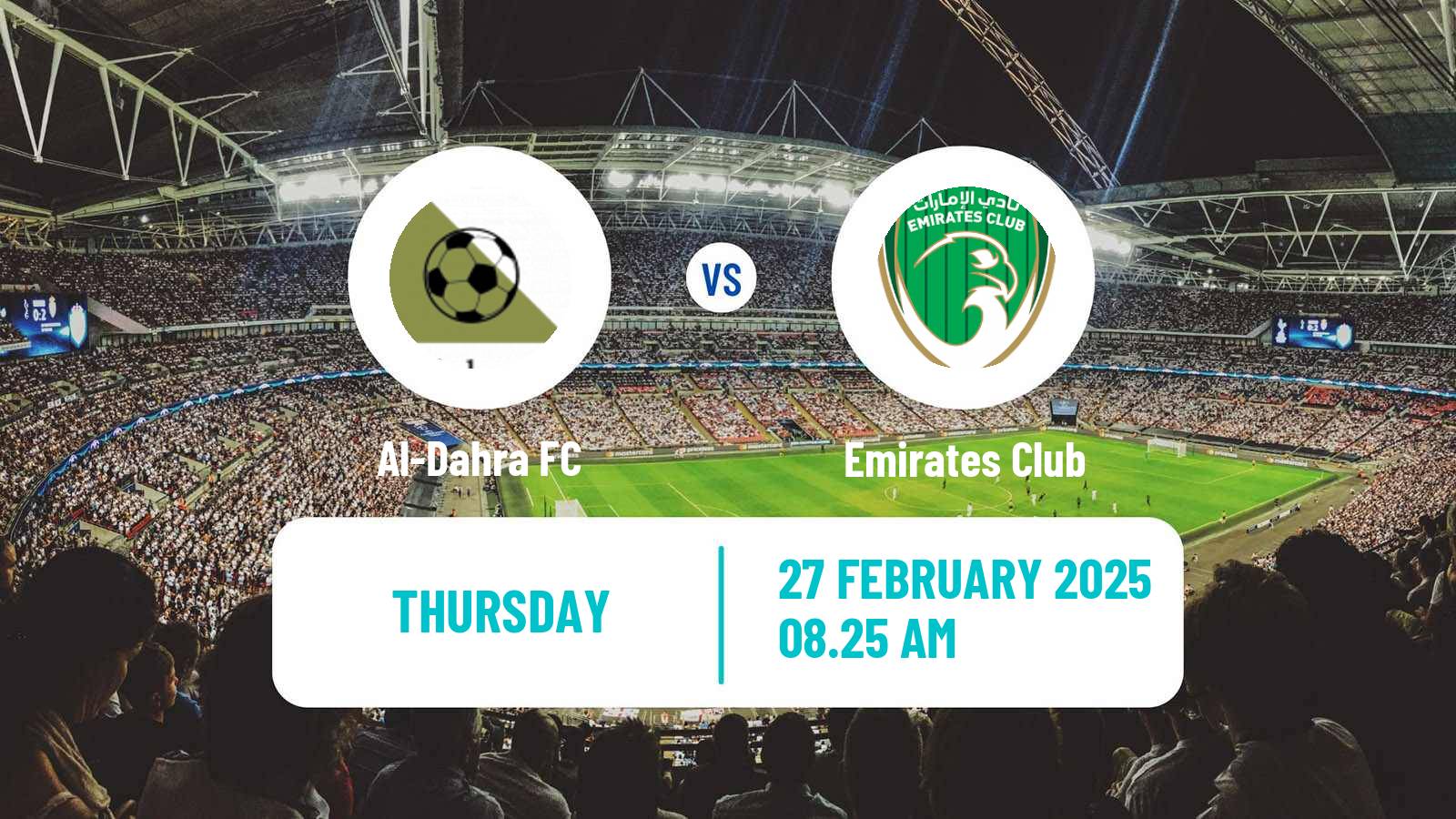 Soccer UAE Division 1 Al-Dahra - Emirates Club