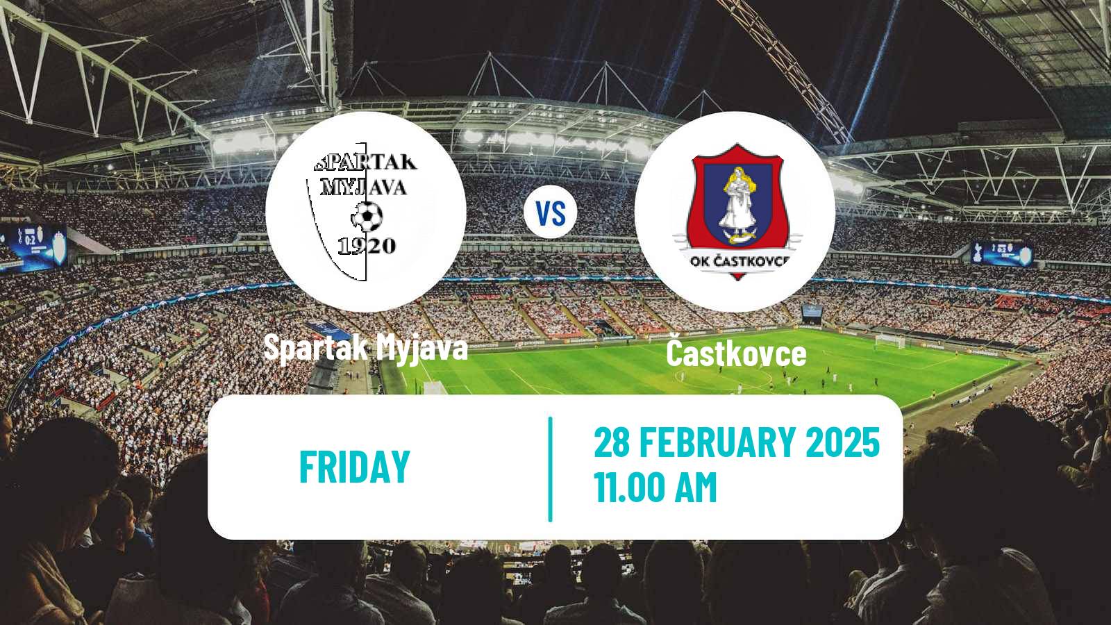 Football Slovak 3 Liga West Spartak Myjava - Častkovce