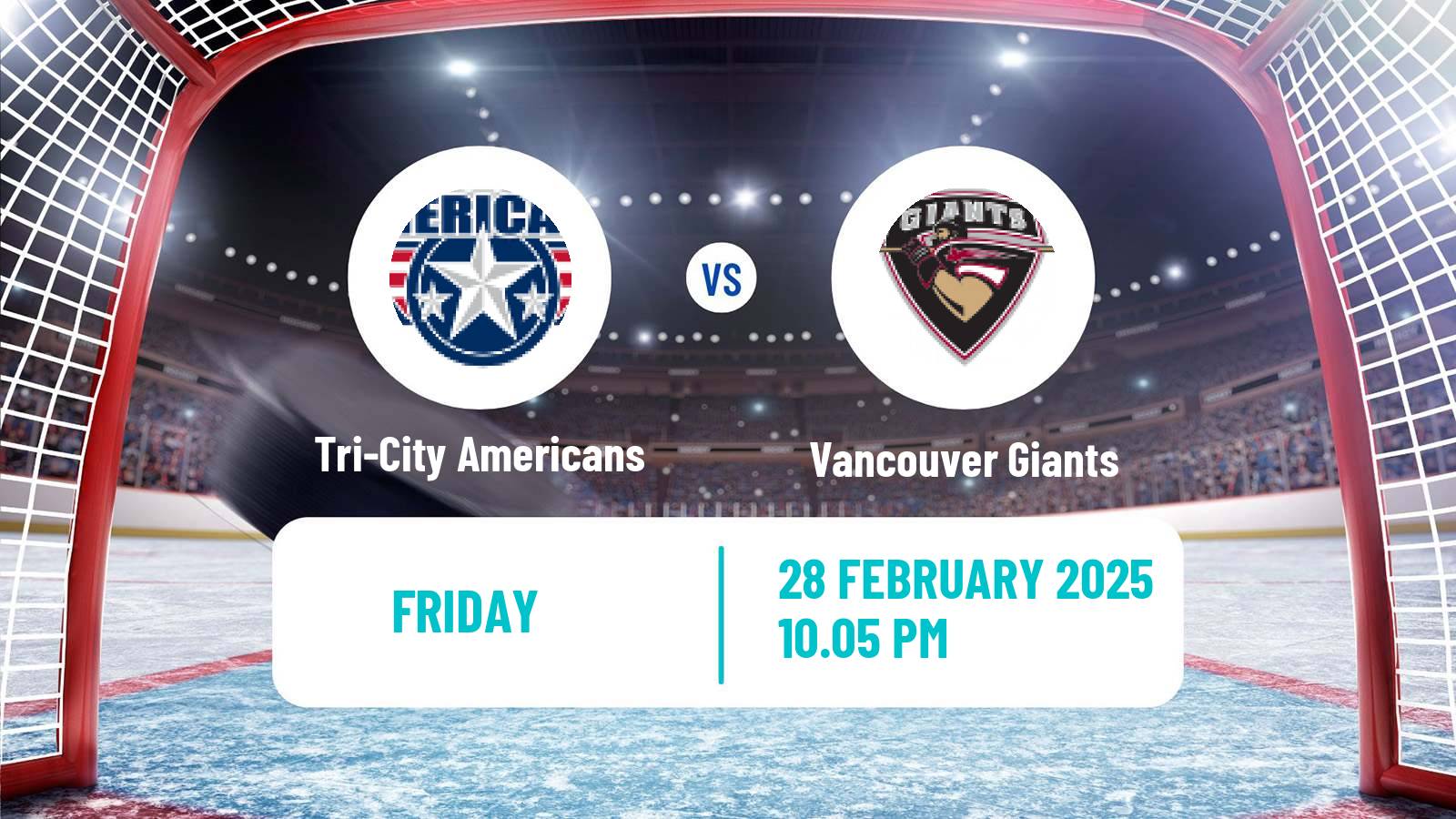 Hockey WHL Tri-City Americans - Vancouver Giants