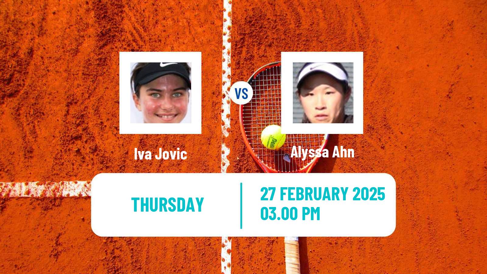 Tennis ITF W35 Arcadia Ca Women Iva Jovic - Alyssa Ahn