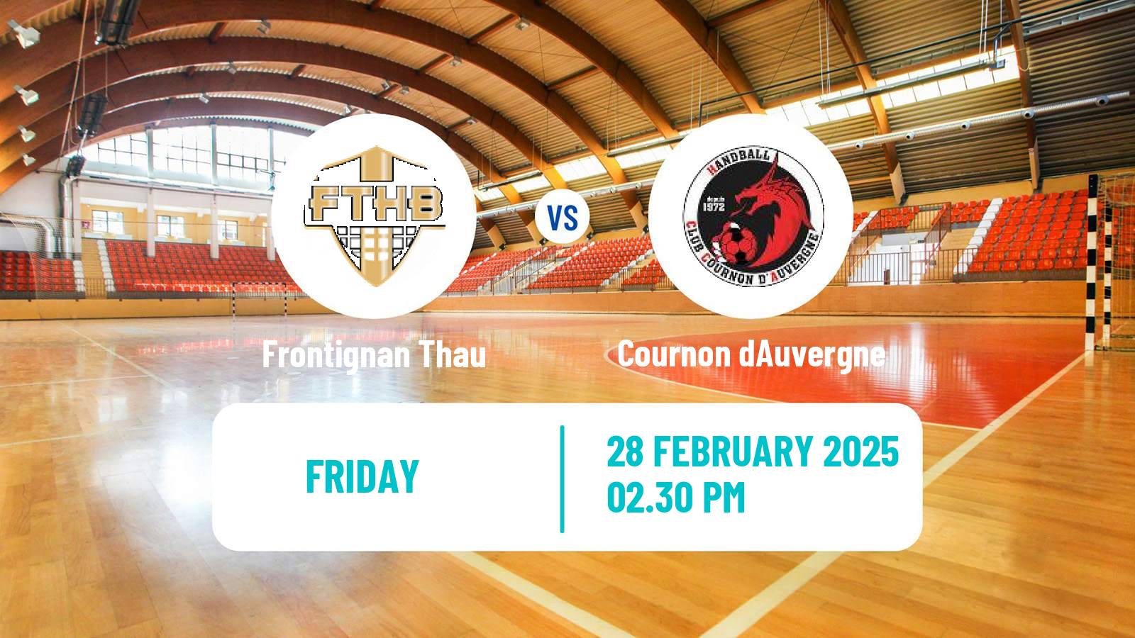 Handball French Proligue Handball Frontignan Thau - Cournon dAuvergne