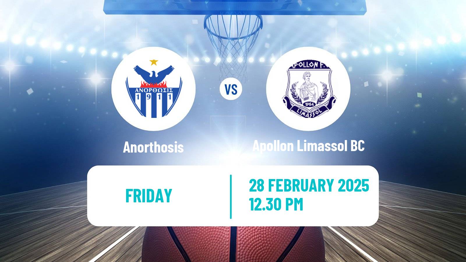 Basketball Cypriot Division A Basketball Anorthosis - Apollon Limassol BC