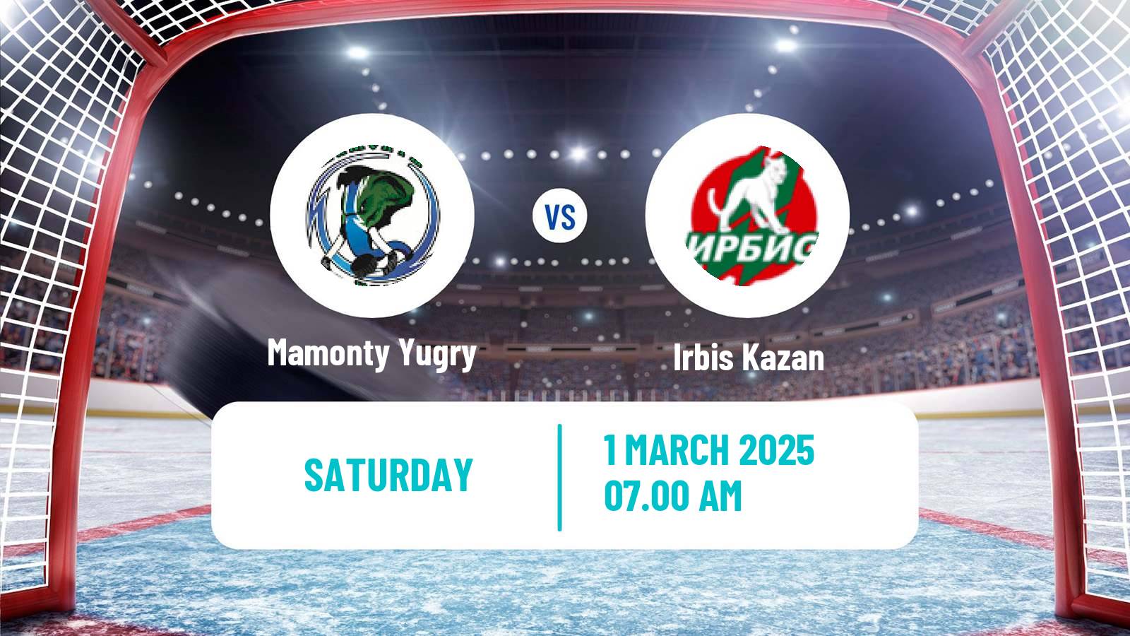 Hockey MHL Mamonty Yugry - Irbis Kazan