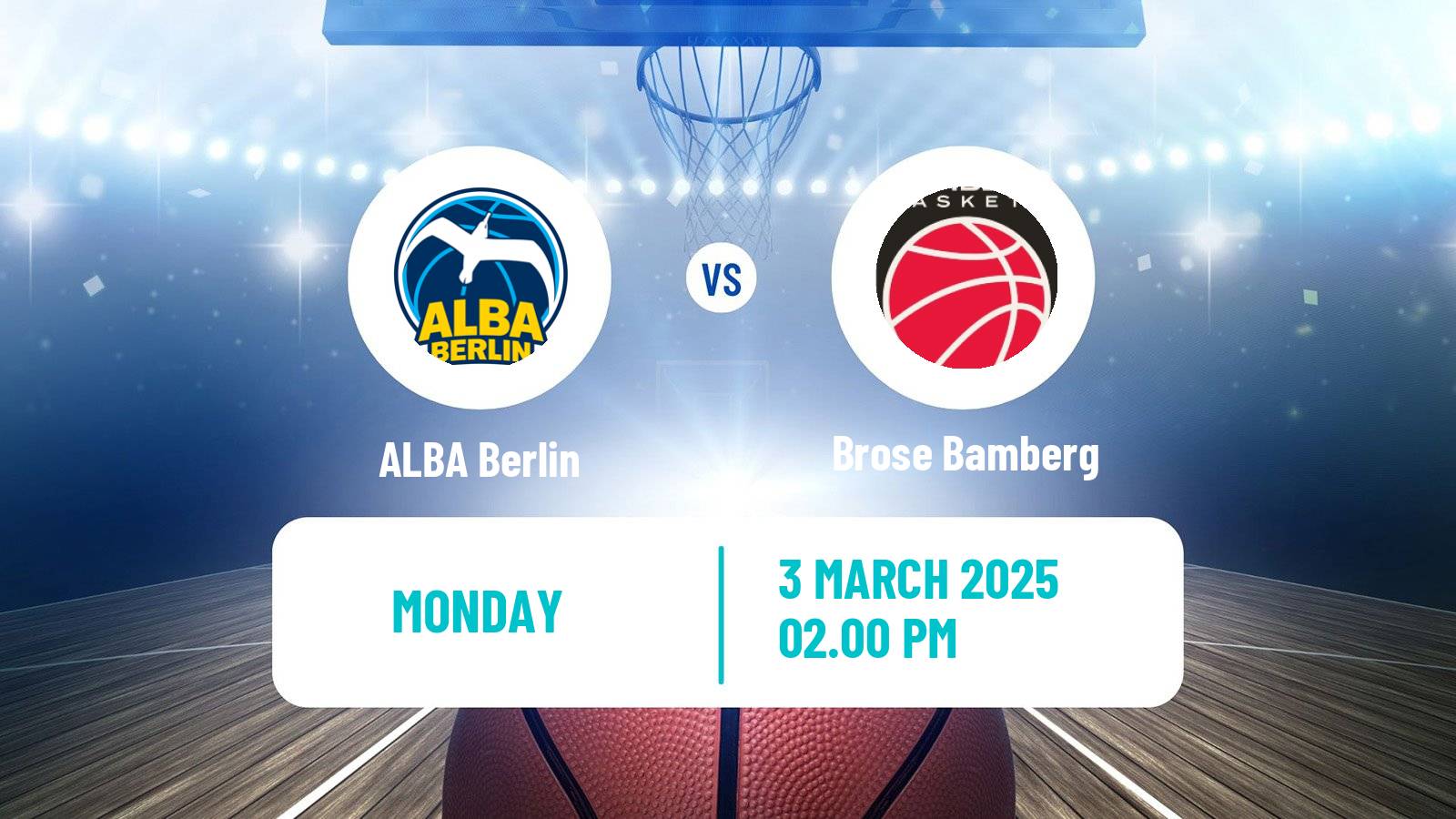Basketball German BBL ALBA Berlin - Brose Bamberg