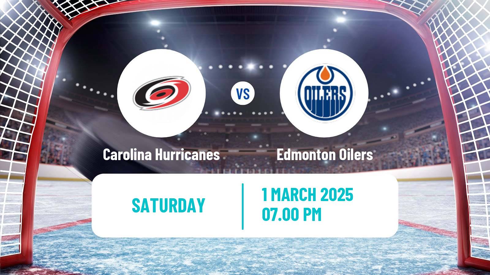 Hockey NHL Carolina Hurricanes - Edmonton Oilers