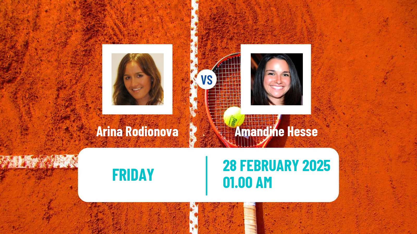 Tennis ITF W50 Ahmedabad Women Arina Rodionova - Amandine Hesse