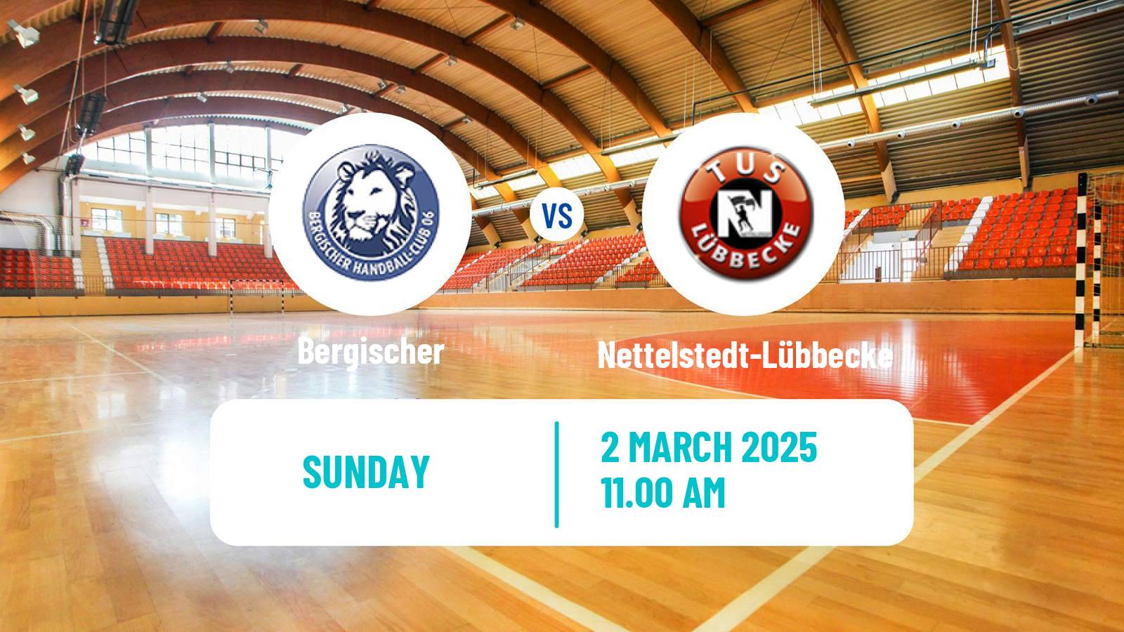 Handball German 2 Bundesliga Handball Bergischer - Nettelstedt-Lübbecke