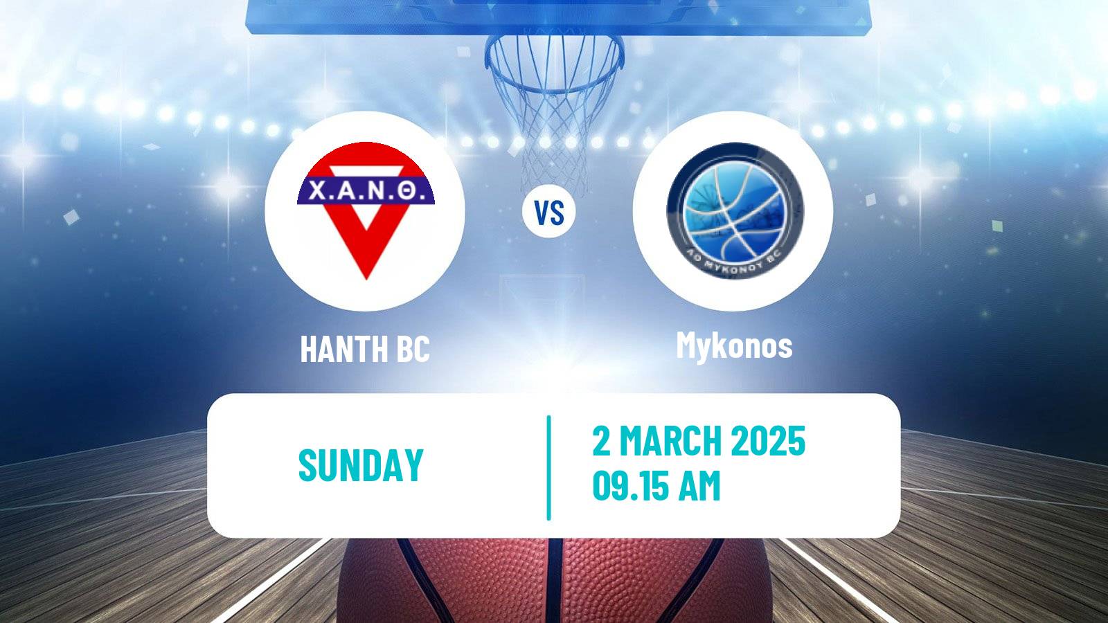 Basketball Greek Elite League Basketball HANTH - Mykonos