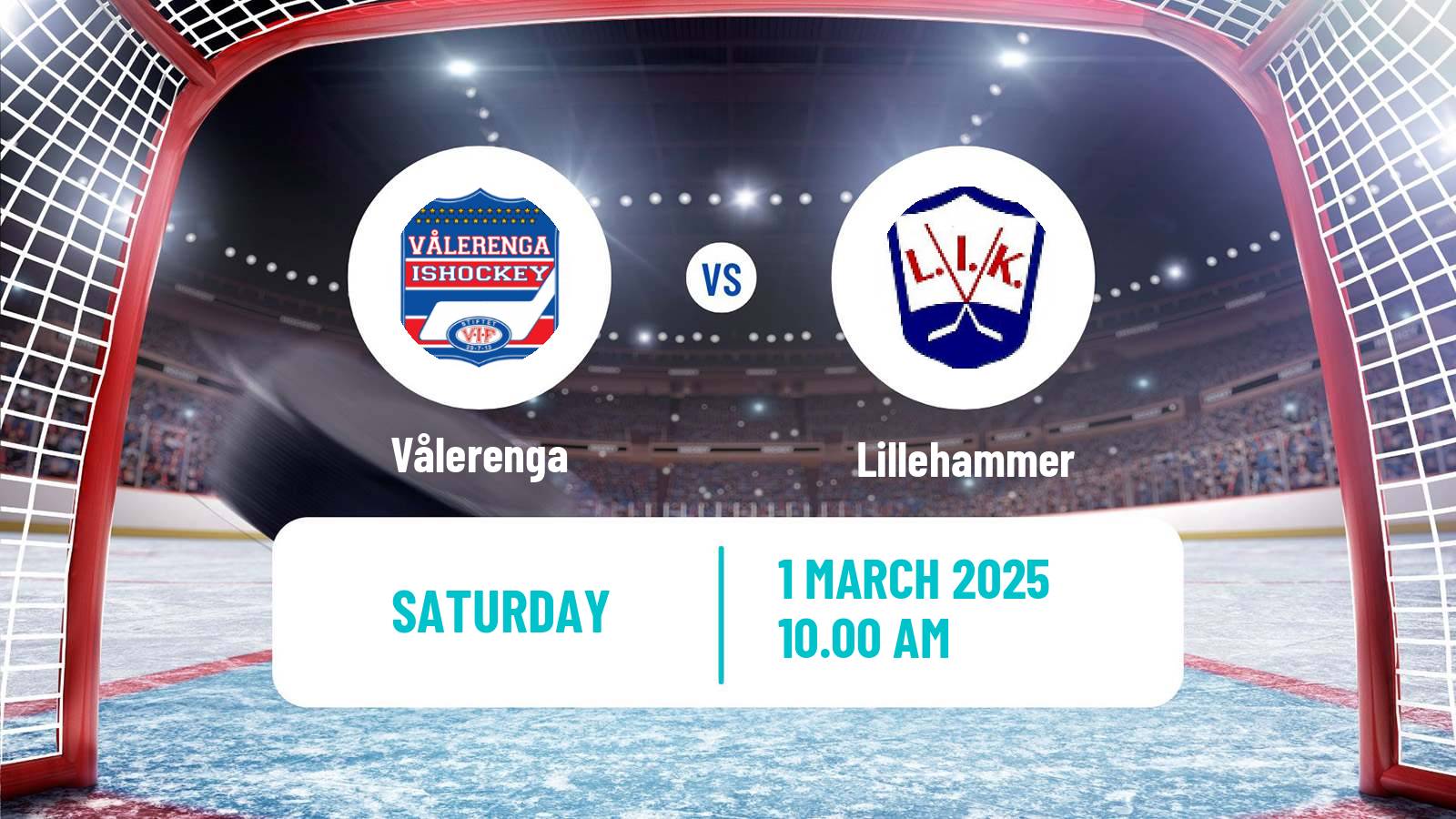 Hockey Norwegian Ligaen Hockey Vålerenga - Lillehammer