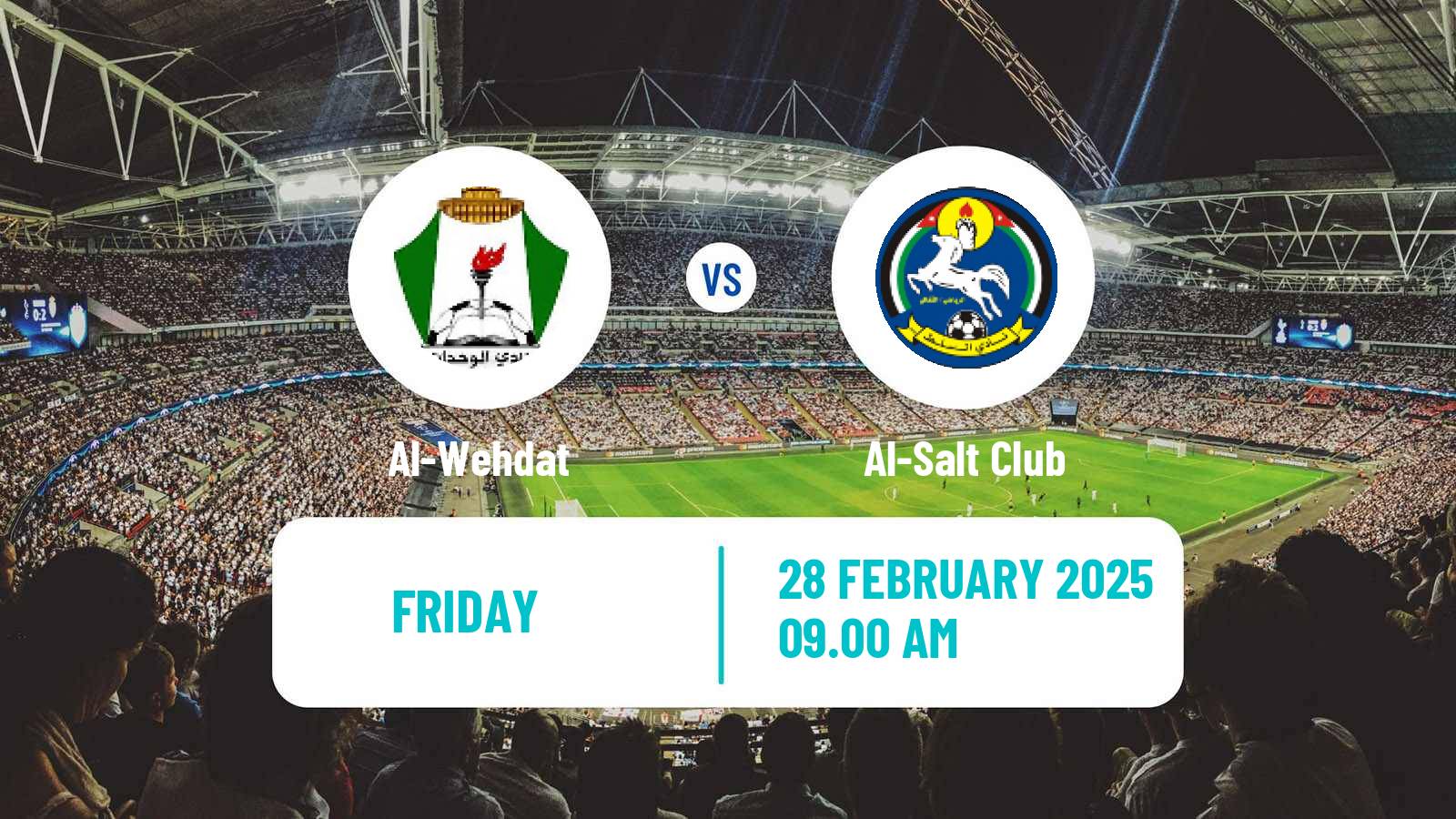 Soccer Jordan Premier League Al-Wehdat - Al-Salt