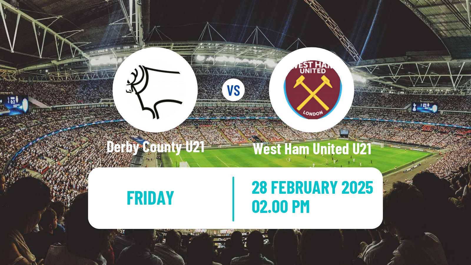 Soccer English Premier League 2 Derby County U21 - West Ham United U21