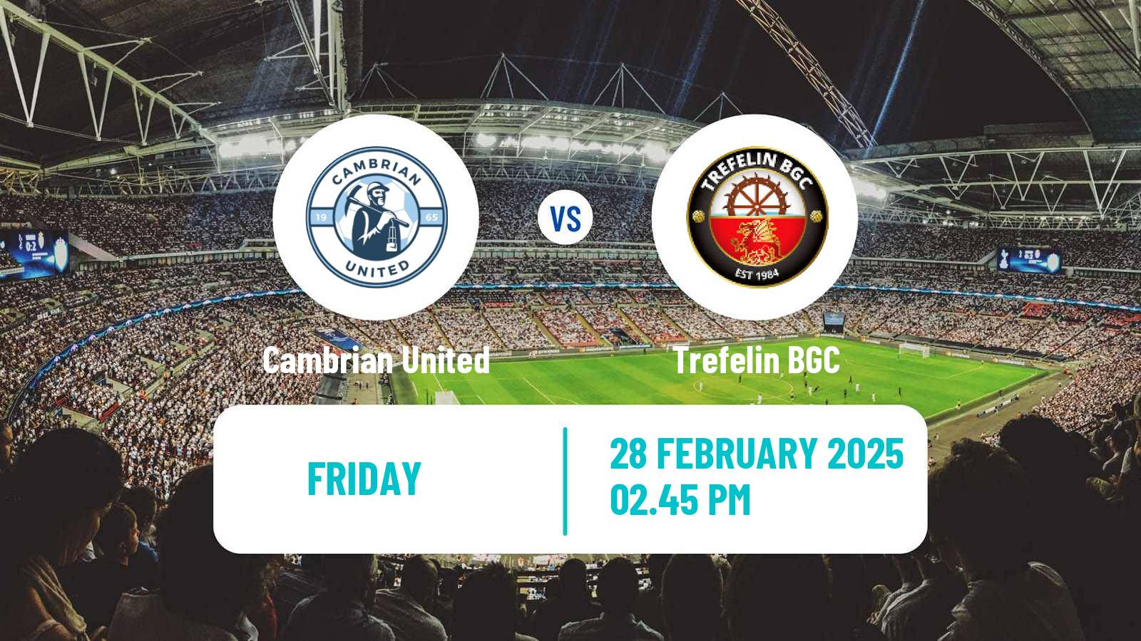 Football Welsh Cymru South Cambrian United - Trefelin