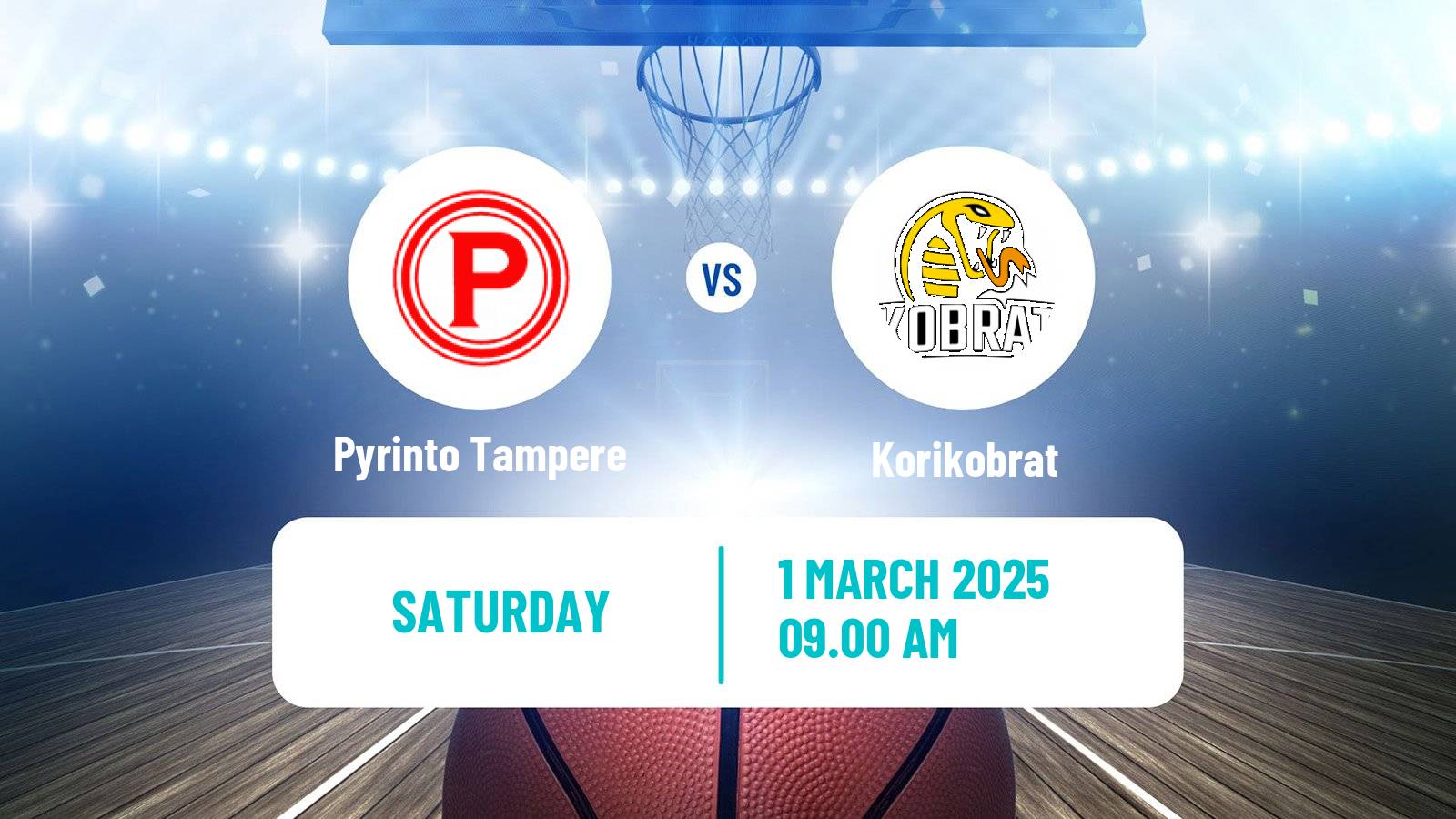 Basketball Finnish Korisliiga Pyrinto Tampere - Korikobrat