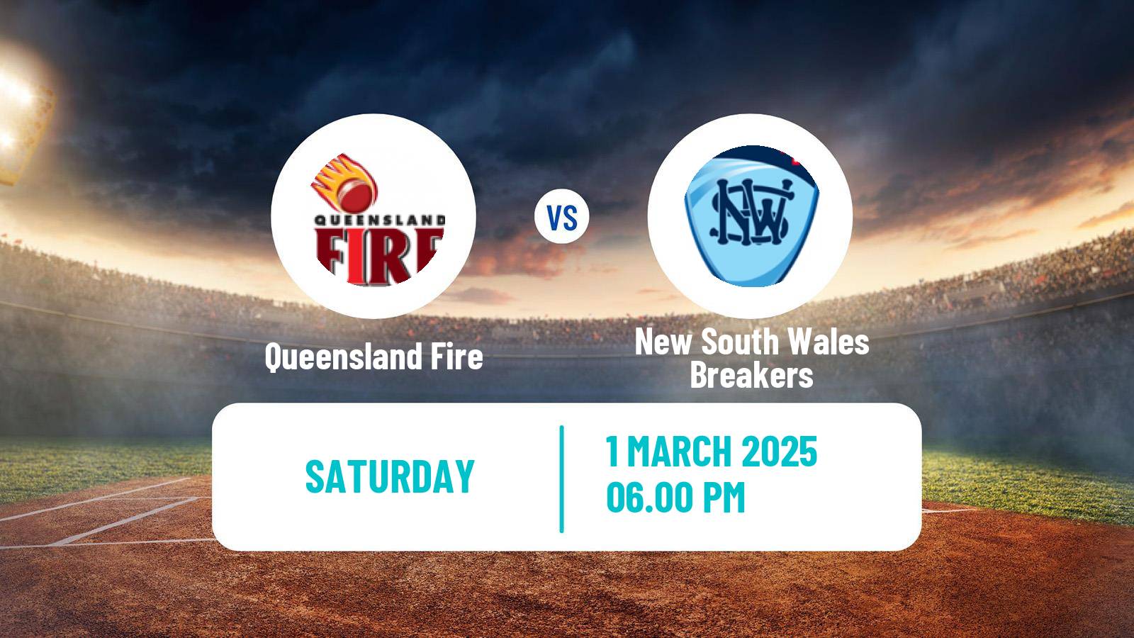 Cricket Australian National League Cricket Women Queensland Fire - New South Wales Breakers