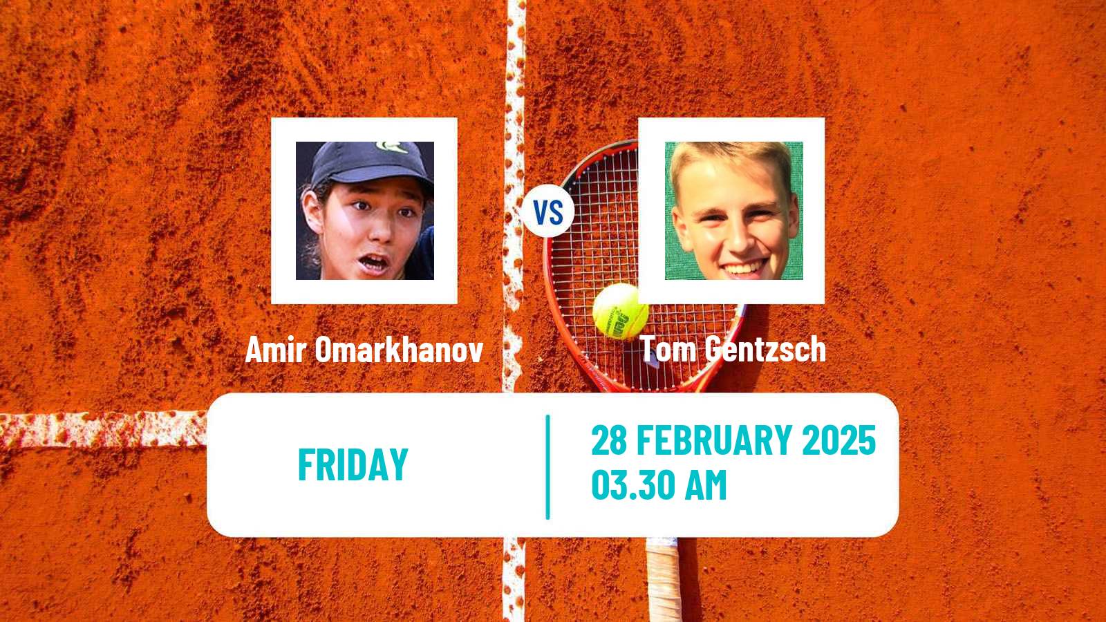 Tennis ITF M15 Monastir 8 Men Amir Omarkhanov - Tom Gentzsch