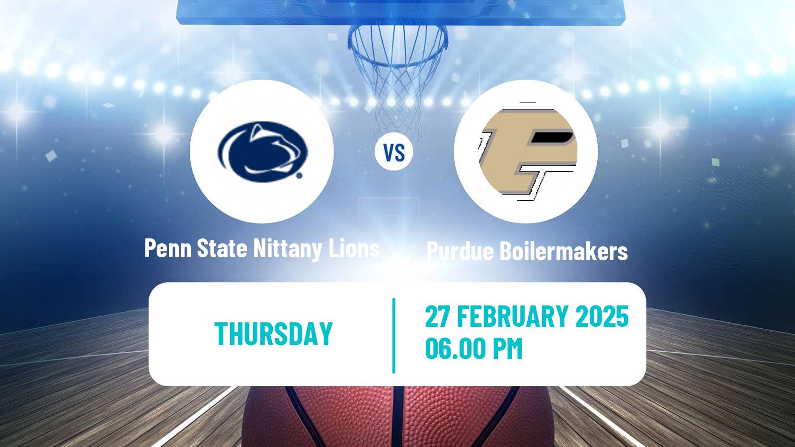 Basketball NCAA College Basketball Women Penn State Nittany Lions - Purdue Boilermakers