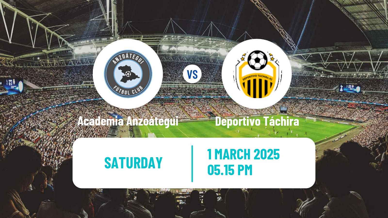 Football Venezuelan Primera Division Academia Anzoátegui - Deportivo Táchira