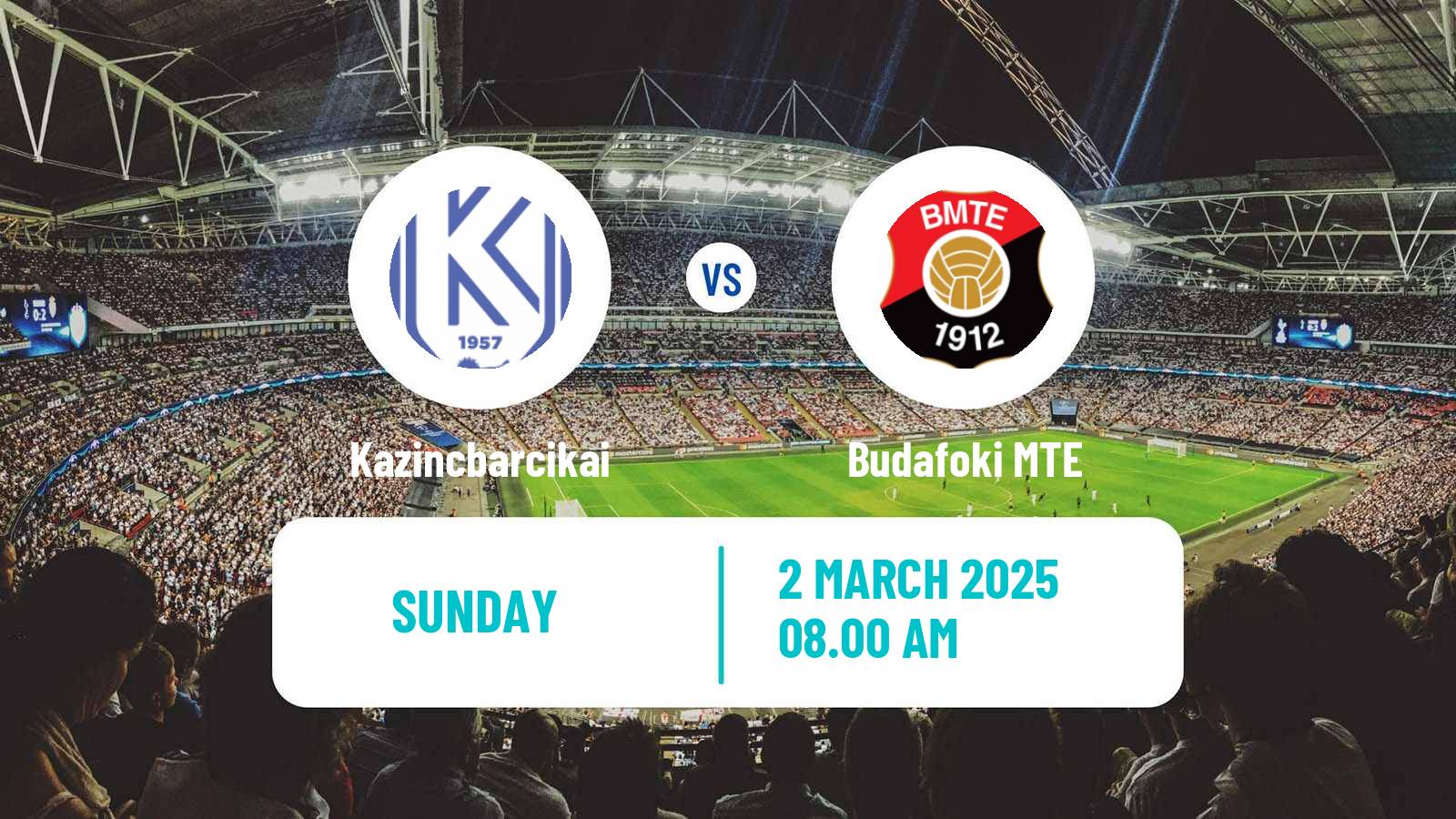 Soccer Hungarian NB II Kazincbarcikai - Budafoki