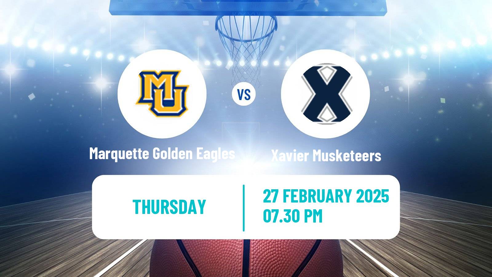 Basketball NCAA College Basketball Women Marquette Golden Eagles - Xavier Musketeers