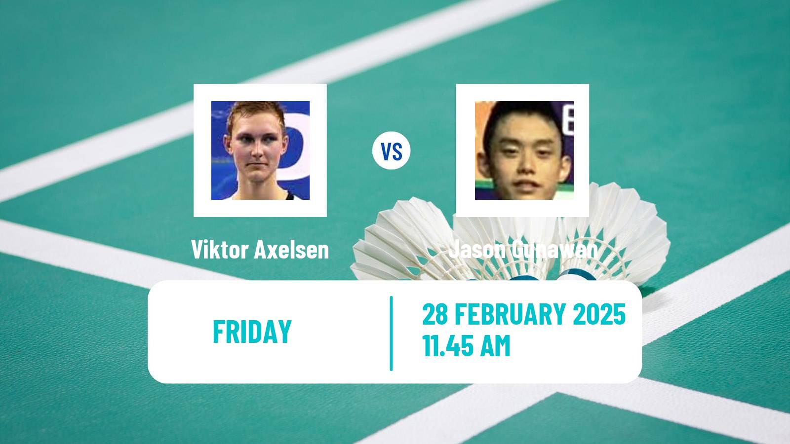 Badminton BWF World Tour German Open Men Viktor Axelsen - Jason Gunawan