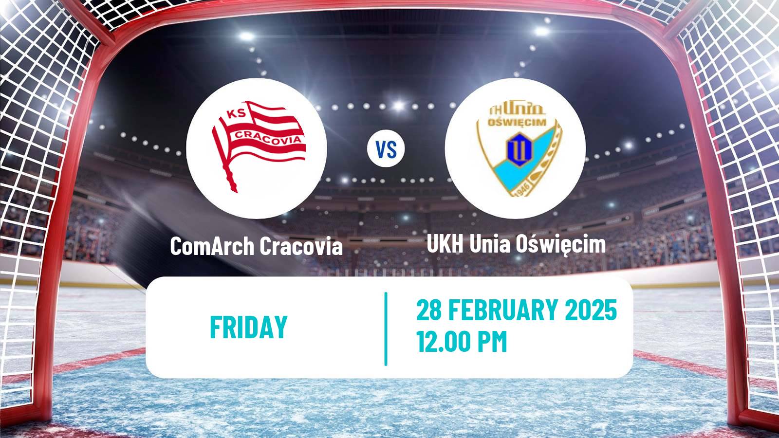 Hockey Polska Liga Hokejowa ComArch Cracovia - UKH Unia Oświęcim