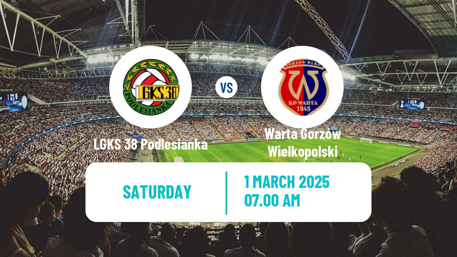 Soccer Polish Division 3 - Group III LGKS 38 Podlesianka - Warta Gorzów Wielkopolski