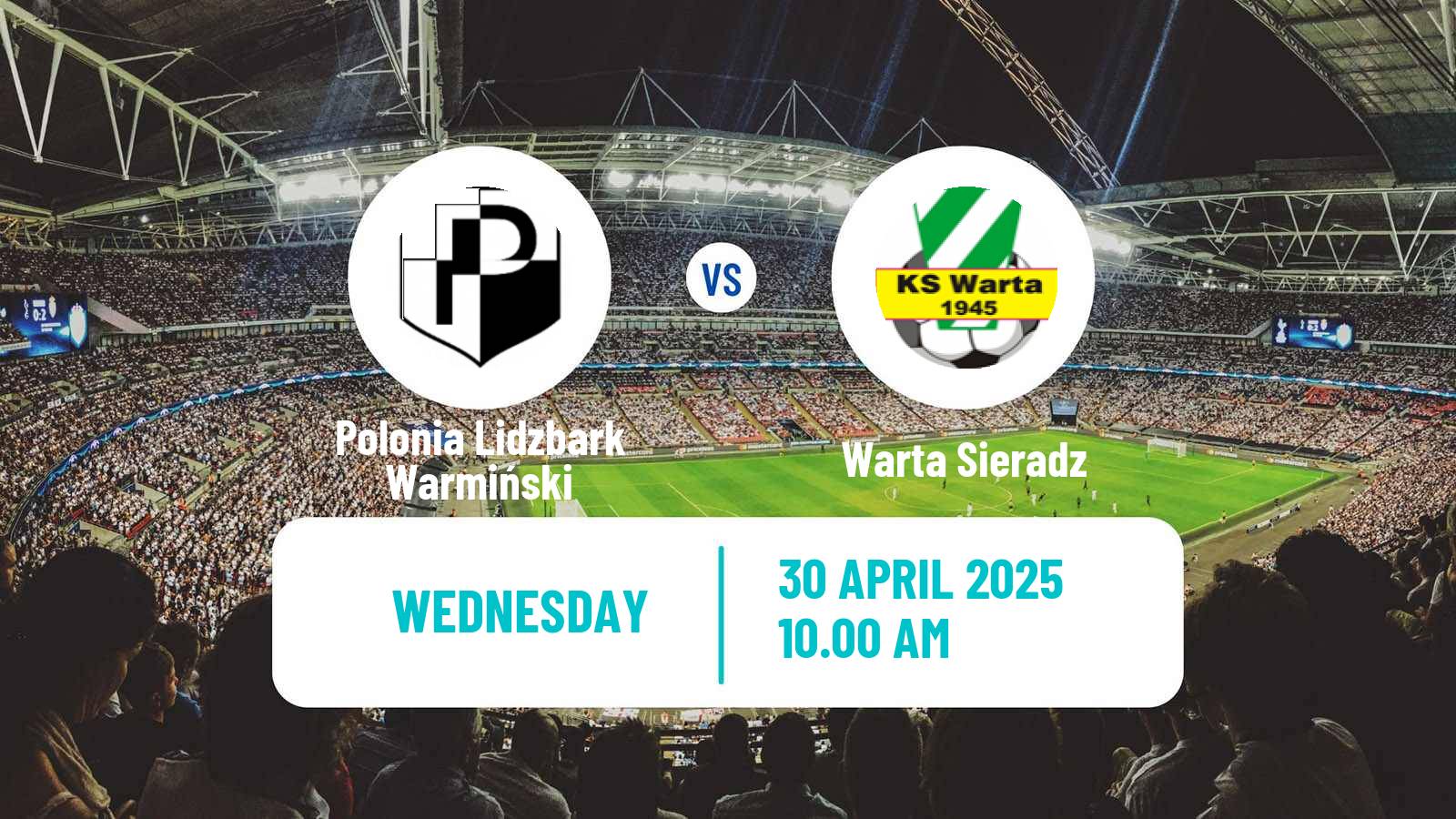 Soccer Polish Division 3 - Group I Polonia Lidzbark Warmiński - Warta Sieradz