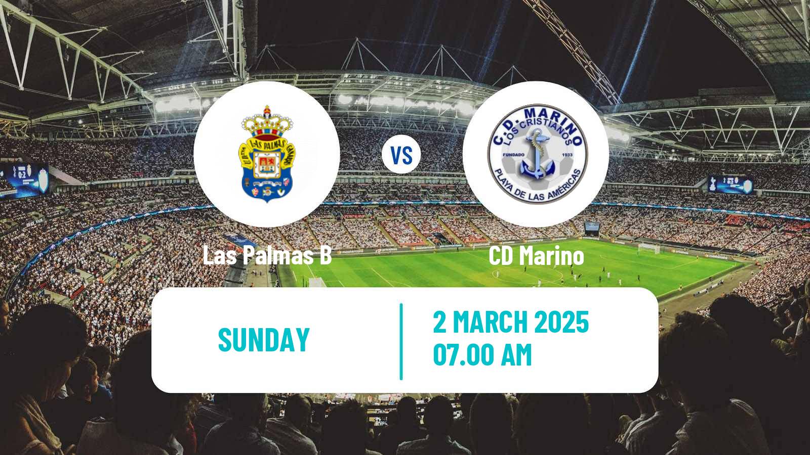 Soccer Spanish Tercera RFEF - Group 12 Las Palmas B - Marino