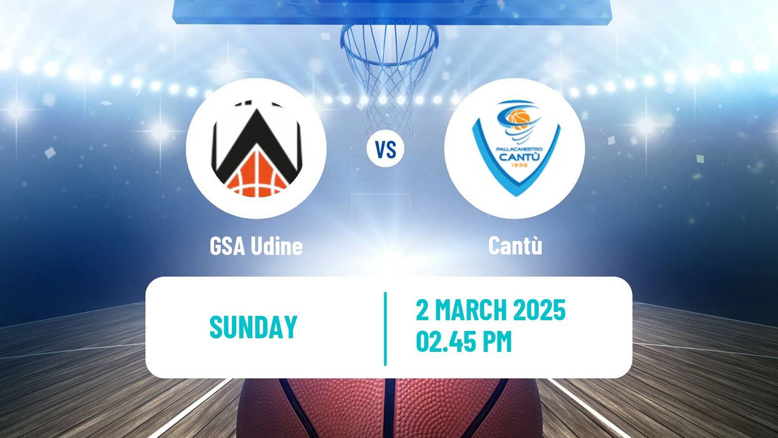 Basketball Italian Serie A2 Basketball Udine - Cantù