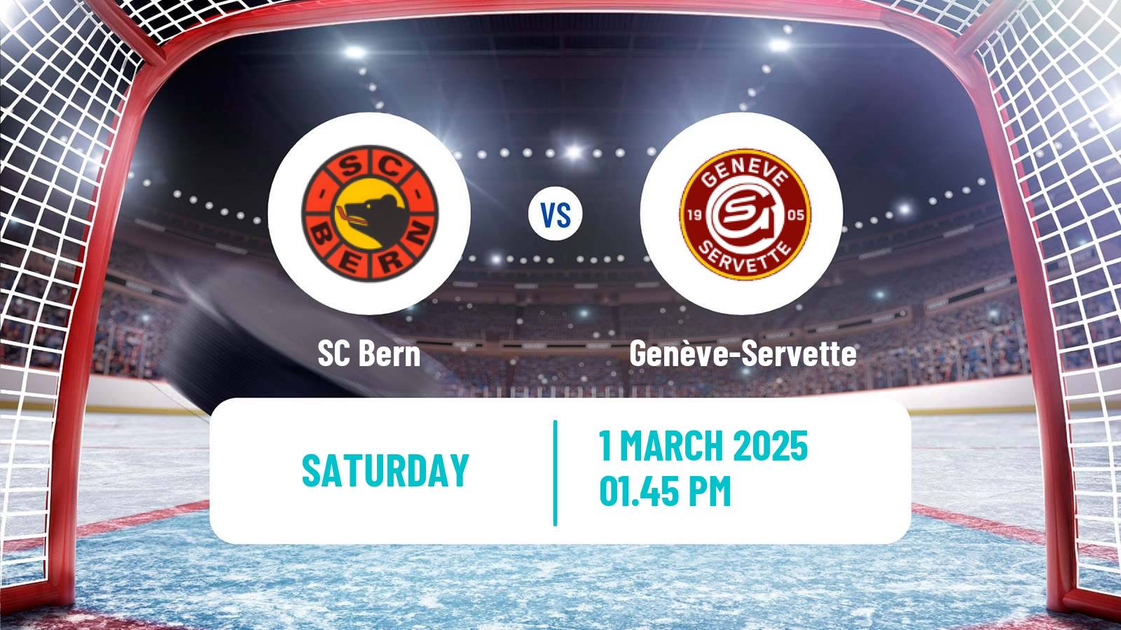 Hockey Swiss National League Hockey Bern - Genève-Servette