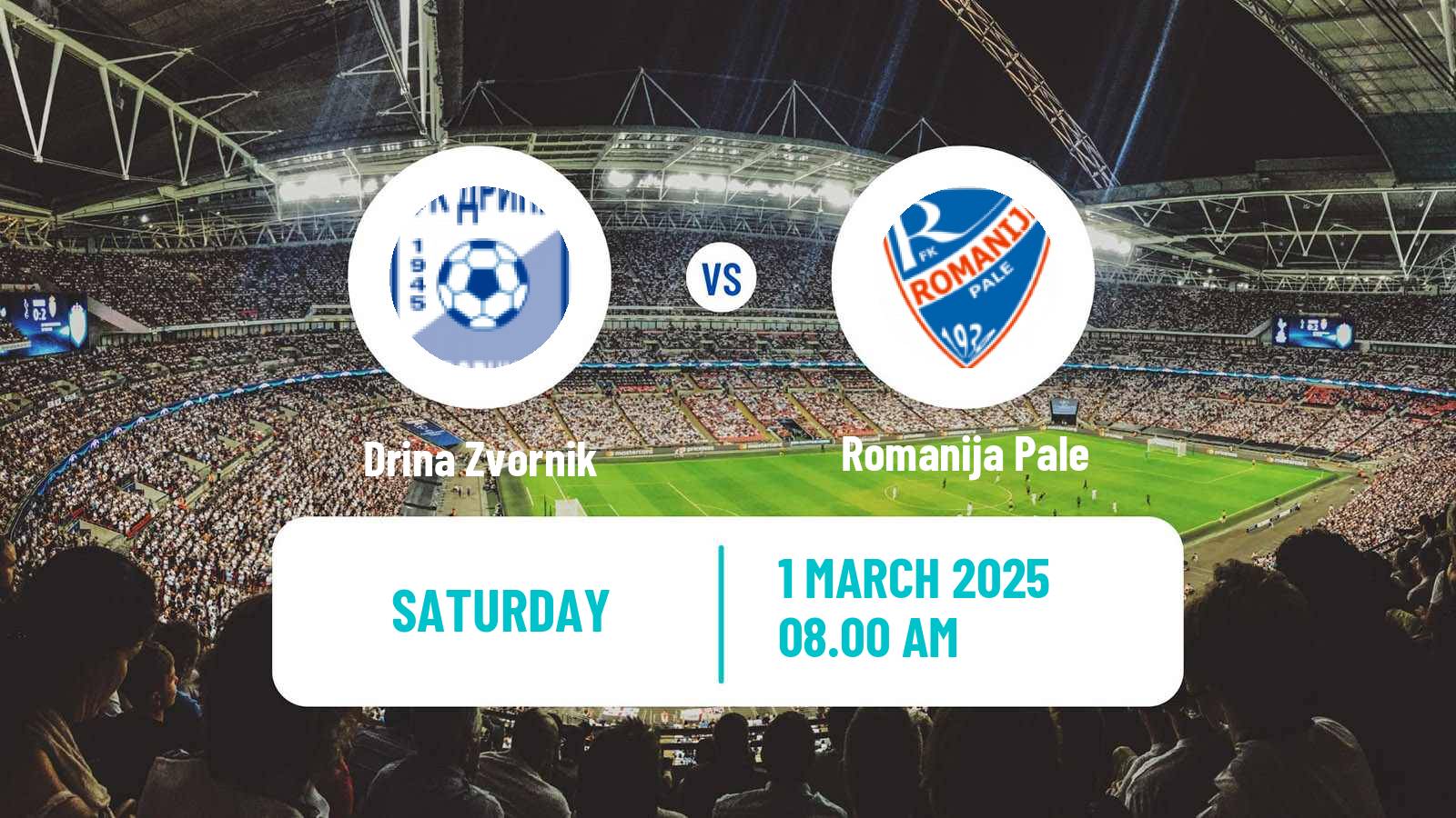 Soccer Bosnian Prva Liga RS Drina Zvornik - Romanija Pale