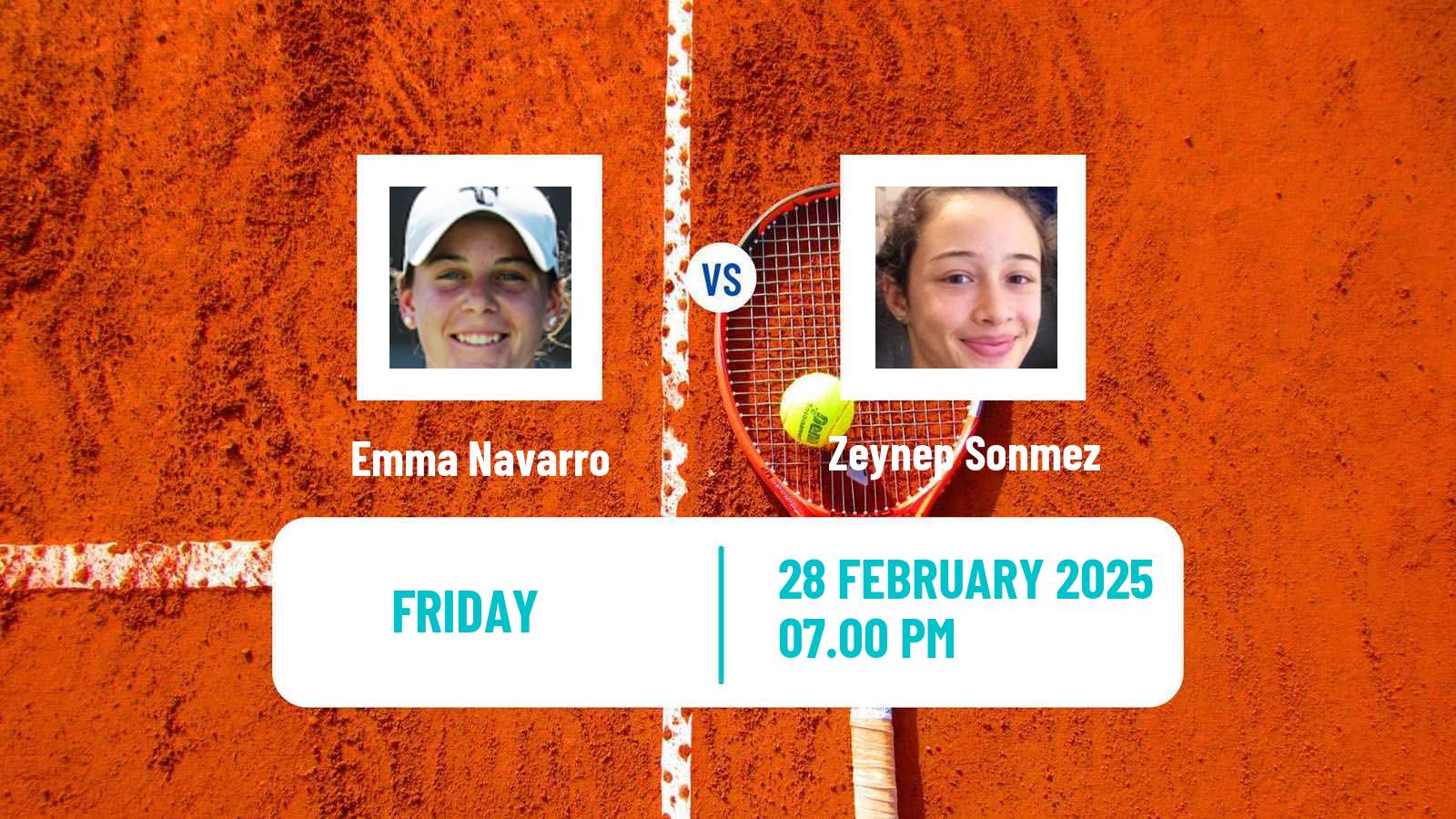Tennis WTA Merida Emma Navarro - Zeynep Sonmez