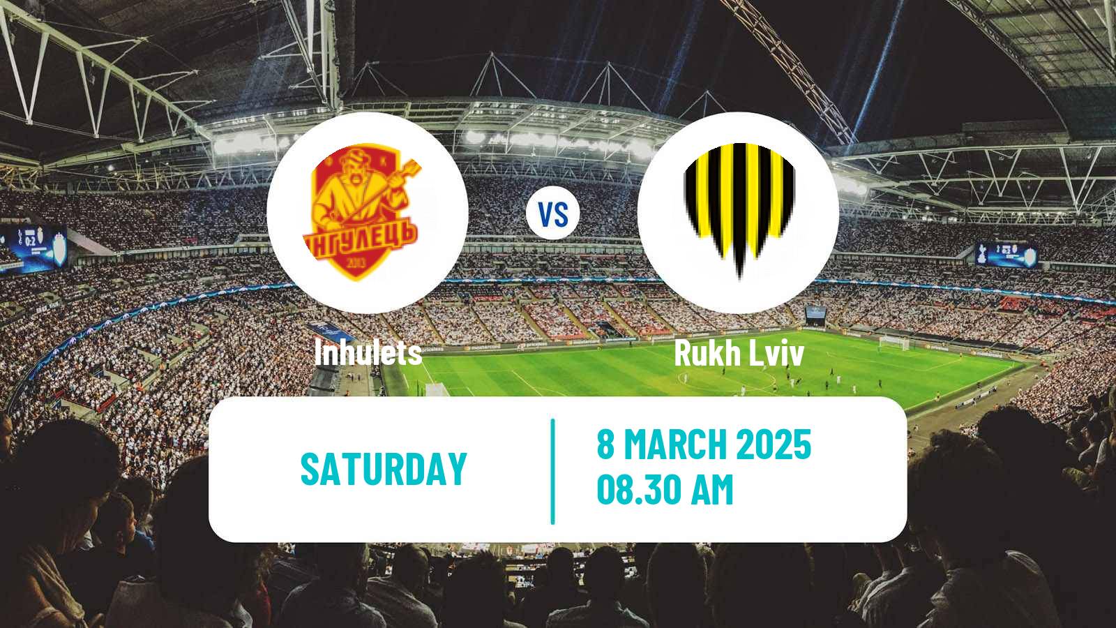 Soccer Ukrainian Premier League Inhulets - Rukh Lviv