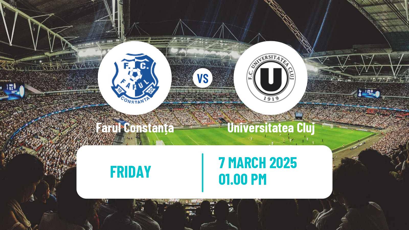 Soccer Romanian Liga 1 Farul Constanța - Universitatea Cluj