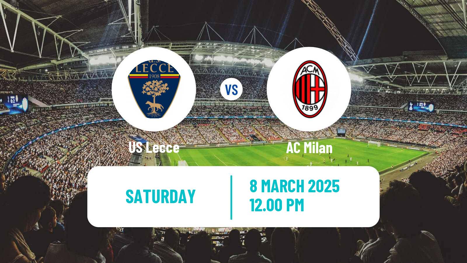 Football Italian Serie A Lecce - Milan